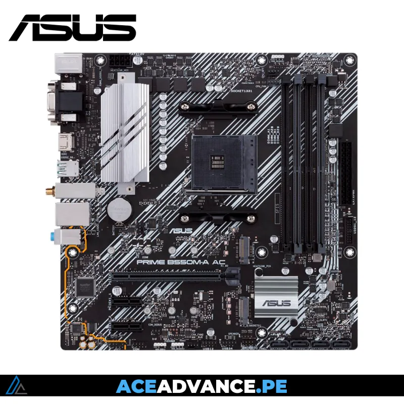 MBB ASUS AMD AM4 B550M-A AC WIFI BT AURA SYNC — imagen 2