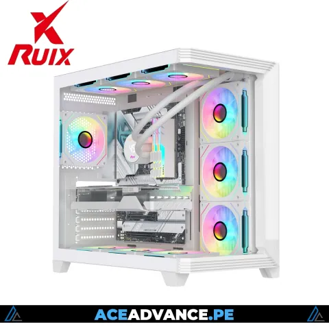 CASE ATX ULTRA VISION MARK II WHITE AEROSPACE 7 FANS RGB CN/ CONTROL SUPPORT TG