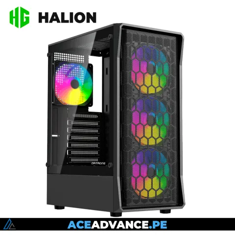 CASE GAMER ZIGMA 03 4 FAN ARGB SIN FUENTE PANEL MESH