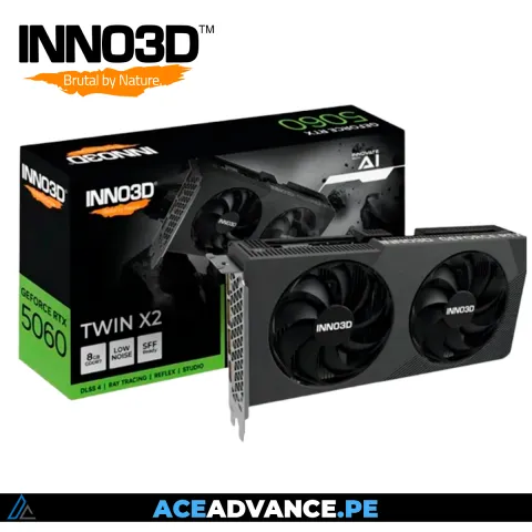 TARJETA DE VIDEO INNO3D GEFORCE RTX 5060 8GB GDDR7 128BITS TWIN X2