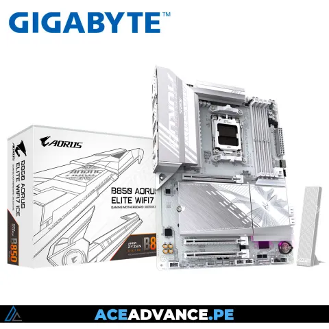PLACA MADRE GIGABYTE B850 AORUS ELITE WIFI7 ICE AMD ATX DDR5 PCI5.0 