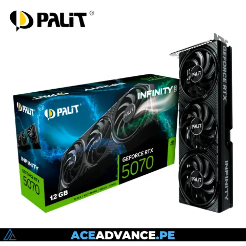 TARJETA DE VIDEO PALIT INFINITY 3 RTX5070 12GB GDDR7