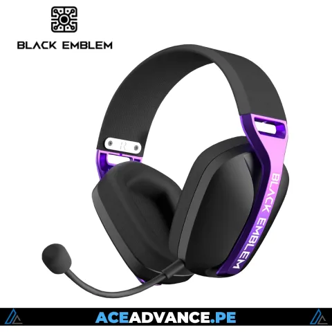 AUDIFONO BLACK EMBLEM X1 WIRELESS BLUETOOTH 5.4 VIRTUAL 7.1 GAMING HEADSET