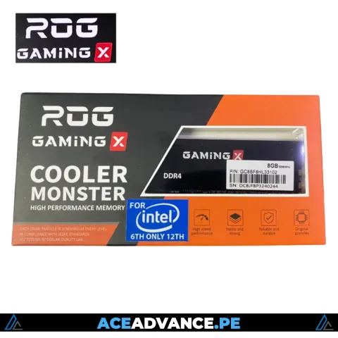 MEMORIA RAM 8GB DDR4 3200MHZ ROG GAMING X INTEL