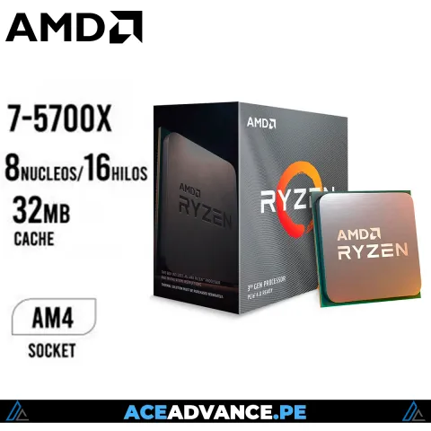 PROCESADOR RYZEN 7 5700X 8N/16H BULK