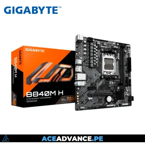 PLACA MADRE GIGABYTE AMD AM5 B840M H DDR5