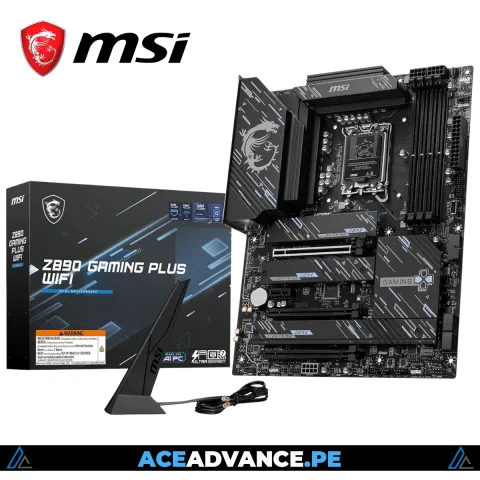 PLACA MADRE MSI Z890 GAMING PLUS WIFI7 DDR5 ATX
