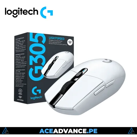 MOUSE GAMING LOGITECH G305 LIGHTSPEED WIRELESS WHITE
