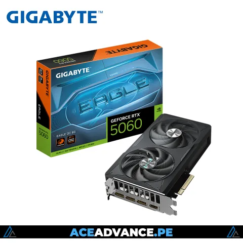 TARJETA DE VIDEO RTX 5060 8GB OC GIGABYTE EAGLE 2 FANS