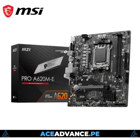 PLACA MADRE A620M-E MSI 2 SLOTS DDR5