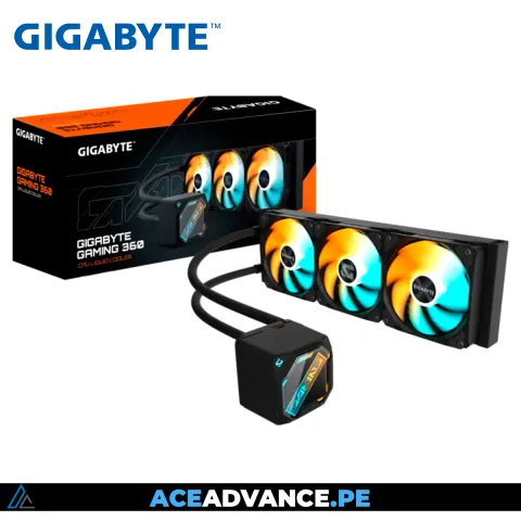 REFRIGERACION LIQUIDA GIGABYTE GAMING 360 BLACK ARGB