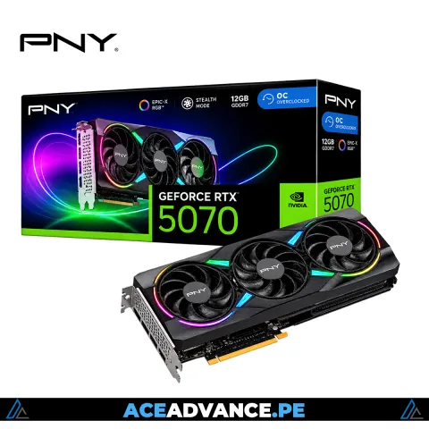 VGA PNY GEFORCE RTX 5070 EPIC-X RGB OC 12GB GDDR7