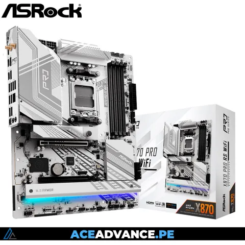 PLACA ASROCK X870 PRO RS WIFI ATX DDR5 AMD AM5