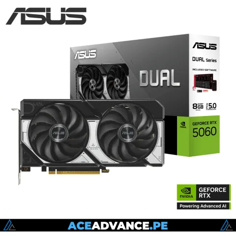 TARJETA DE VIDEO RTX 5060 8GB OC ASUS DUAL 