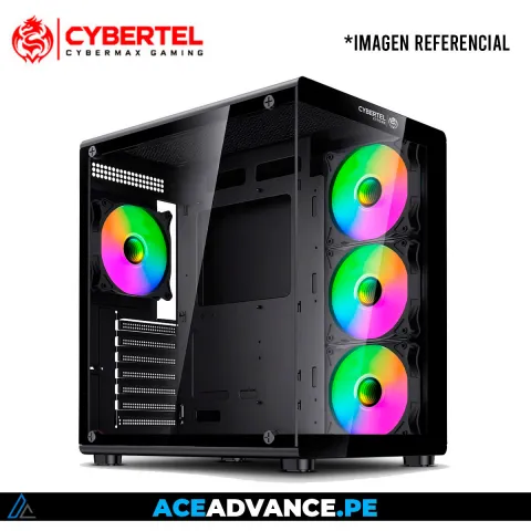 CASE GAMER XTREME BLACK CBX USB C 4FAN ARGB PECERA S/FUENTE