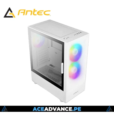  CASE ANTEC NX410 V2 WHITE ARGB 3X FANS MID TOWER V/TEMPLADO SIN FUENTE