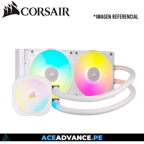 REFRIGERACION LIQUIDA CORSAIR ICUE LINK TITAN WHITE 240 RX RGB AIO
