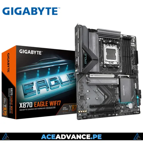 PLACA MADRE AM5 GIGABYTE X870 EAGLE WIFI7 D5 ATX