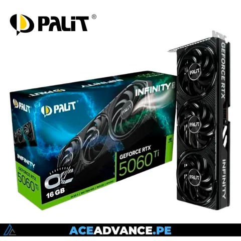 TARJETA DE VIDEO NVIDIA RTX 5060TI PALIT INFINITY 3 OC 16GB 3 FANS