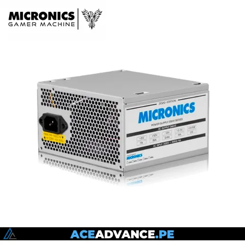 FUENTE DE PODER MICRONICS , 250W/650 FAN 12CM ATX