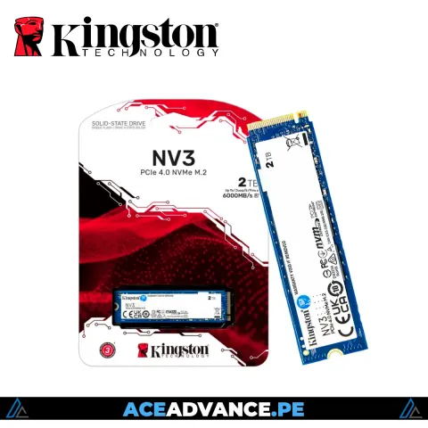 DISCO SOLIDO NVME 2TB KINGSTON NV3 M.2 PCIE 4.0 6000MB/S