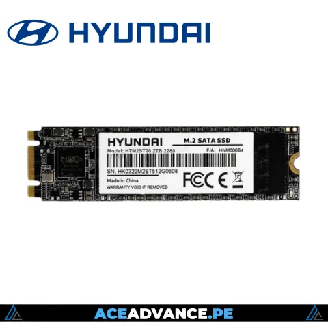 DISCO SOLIDO M.2 HYUNDAI HTM2PC 2TB PCIE 3.0 2100MB/S