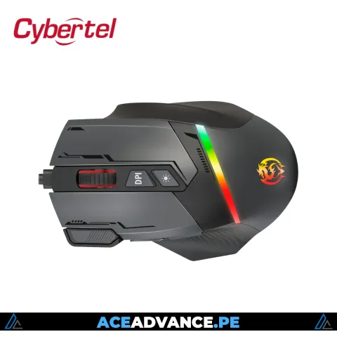 MOUSE GAMER CYBERTEL KILLER RGB 7 BOTONES 7200 DPI