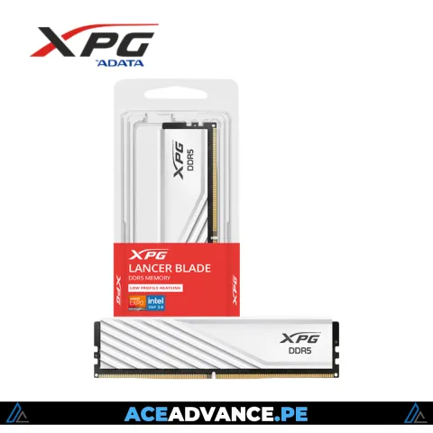 MEMORIA RAM 16GB DDR5 XPG LANCER BLADE WHITE 5600MHz