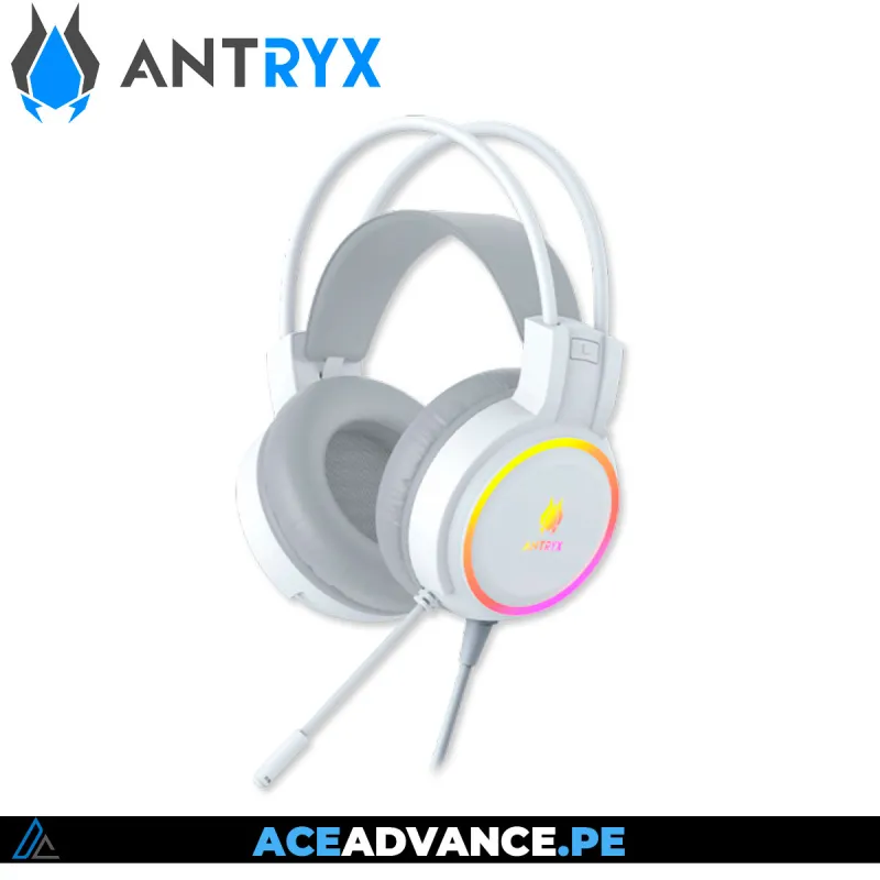 KIT GAMING AUDIFONO + TECLADO + MOUSE ANTRYX GC-3100 X3 WHITE, RED SWITCH — imagen 4