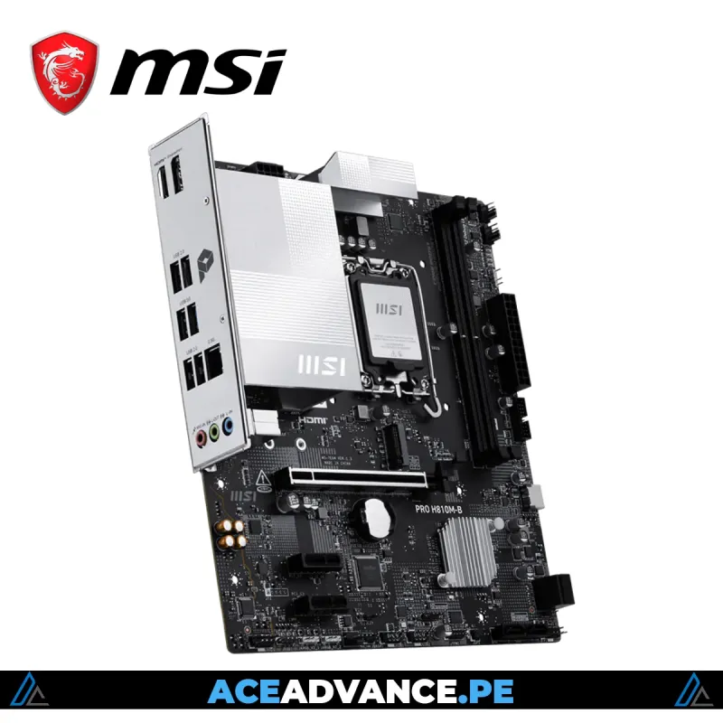 PLACA MADRE MSI PRO H810M-B D5 1851 mATX — imagen 3