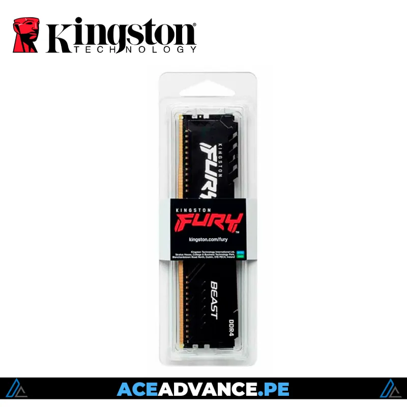 MEMORIA RAM 16GB DDR4 3200MHZ KINGSTON FURY — imagen 2
