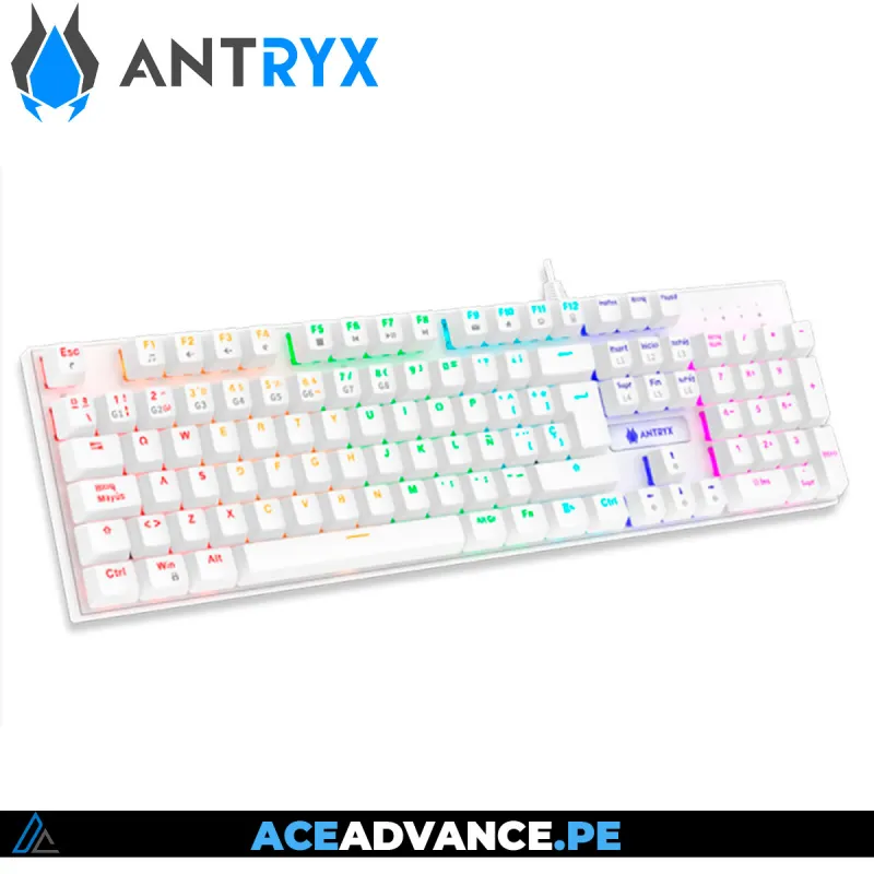 KIT GAMING AUDIFONO + TECLADO + MOUSE ANTRYX GC-3100 X3 WHITE, RED SWITCH — imagen 2