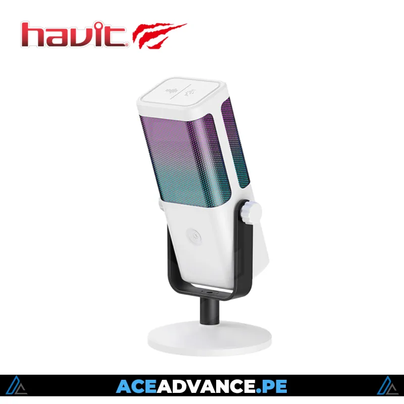 MICROFONO HAVIT GK65 RGB WHITE — imagen 2