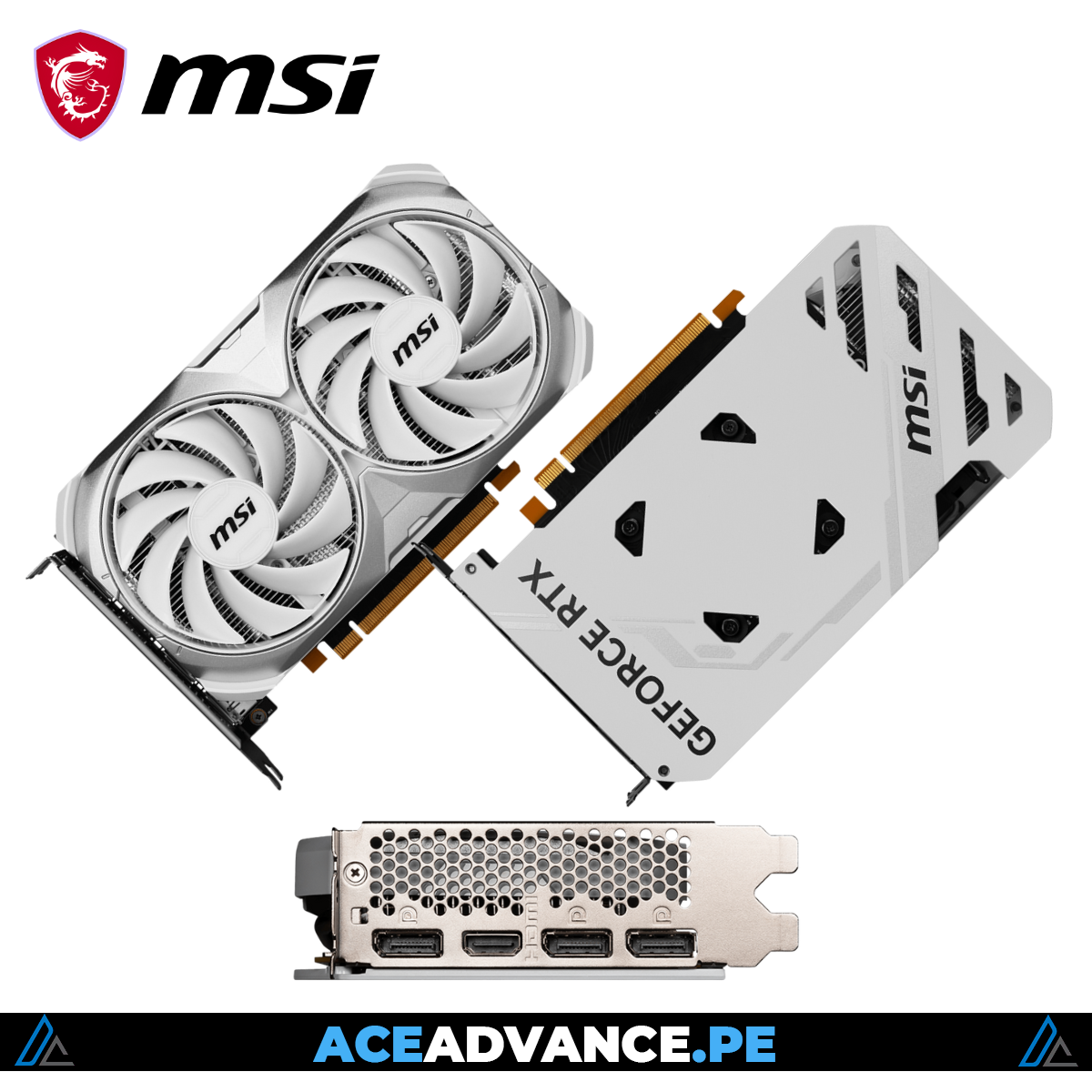 TARJETA DE VIDEO RTX 4060 8GB MSI VENTUS 2X WHITE