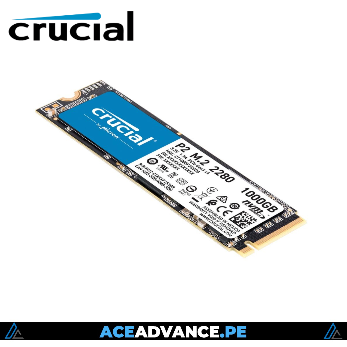 DISCO SOLIDO M.2 NVME 1TB CRUCIAL 2280 M.2 GEND 4 7100MBS 