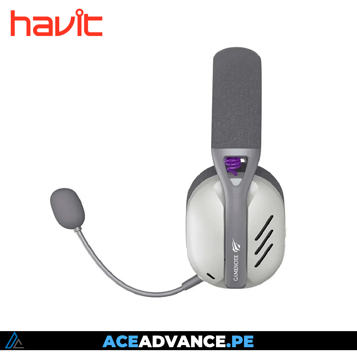 AURICULAR HAVIT GAMENOTE FUXI-H3, INALAMBRICO/BT, 7.1, GRIS