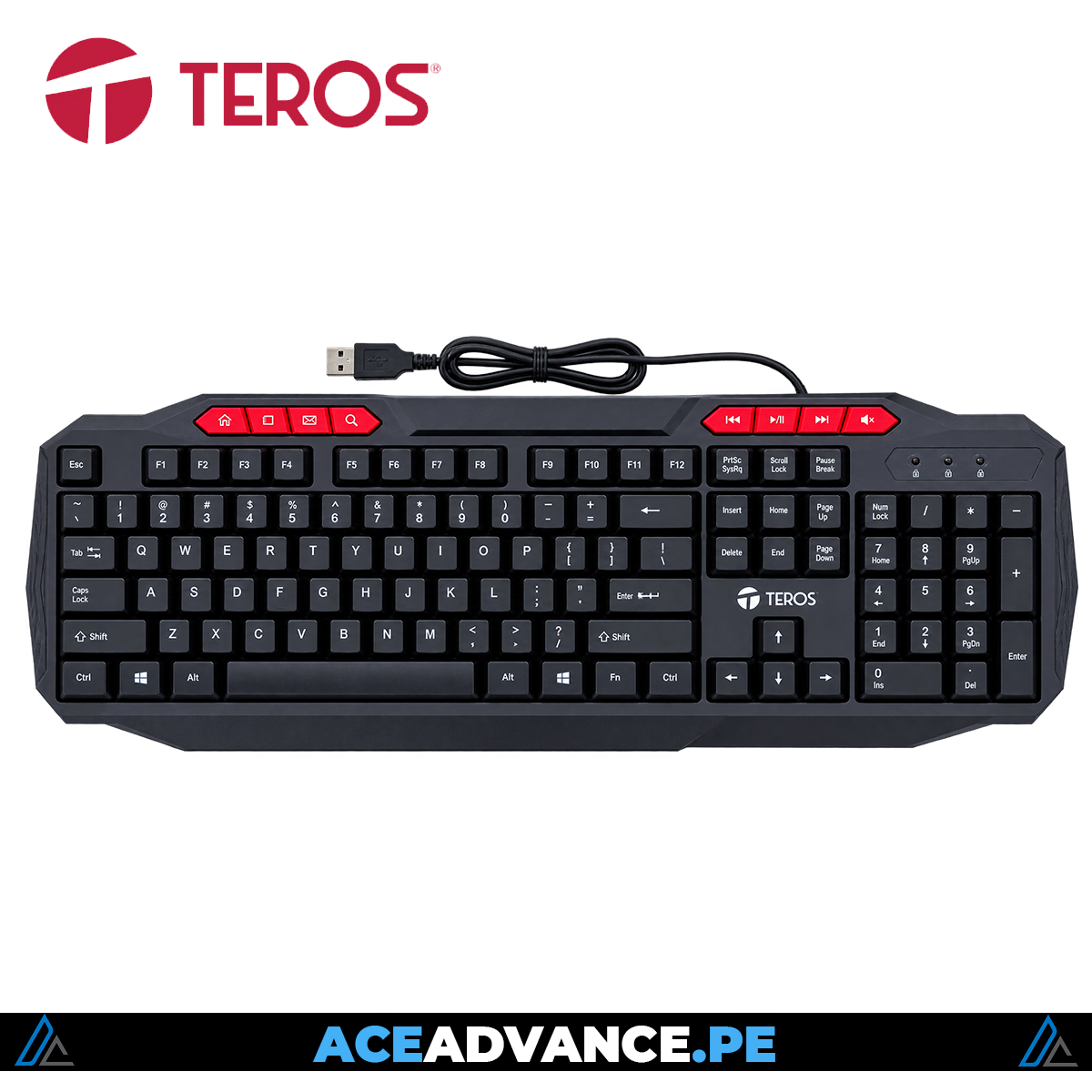 KIT 4 EN 1 TE-5014S (TECLADO + MOUSE + AUDIFONO + PAD)