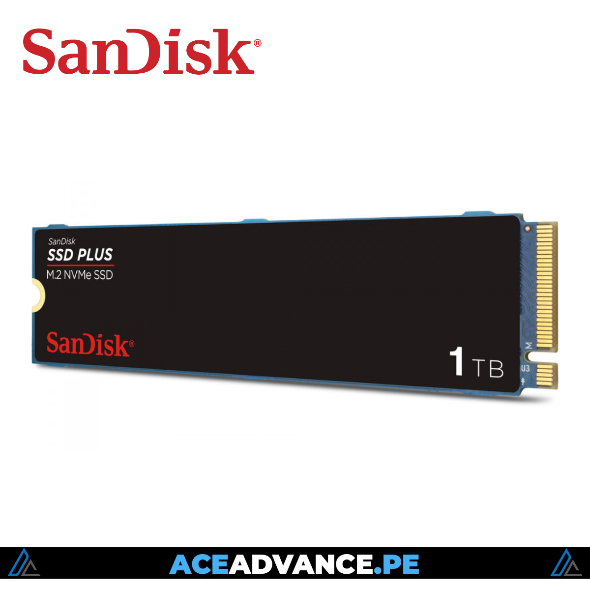 DISCO SOLIDO M.2 1TB SANDISK SSD PLUS NVME 3200MBS