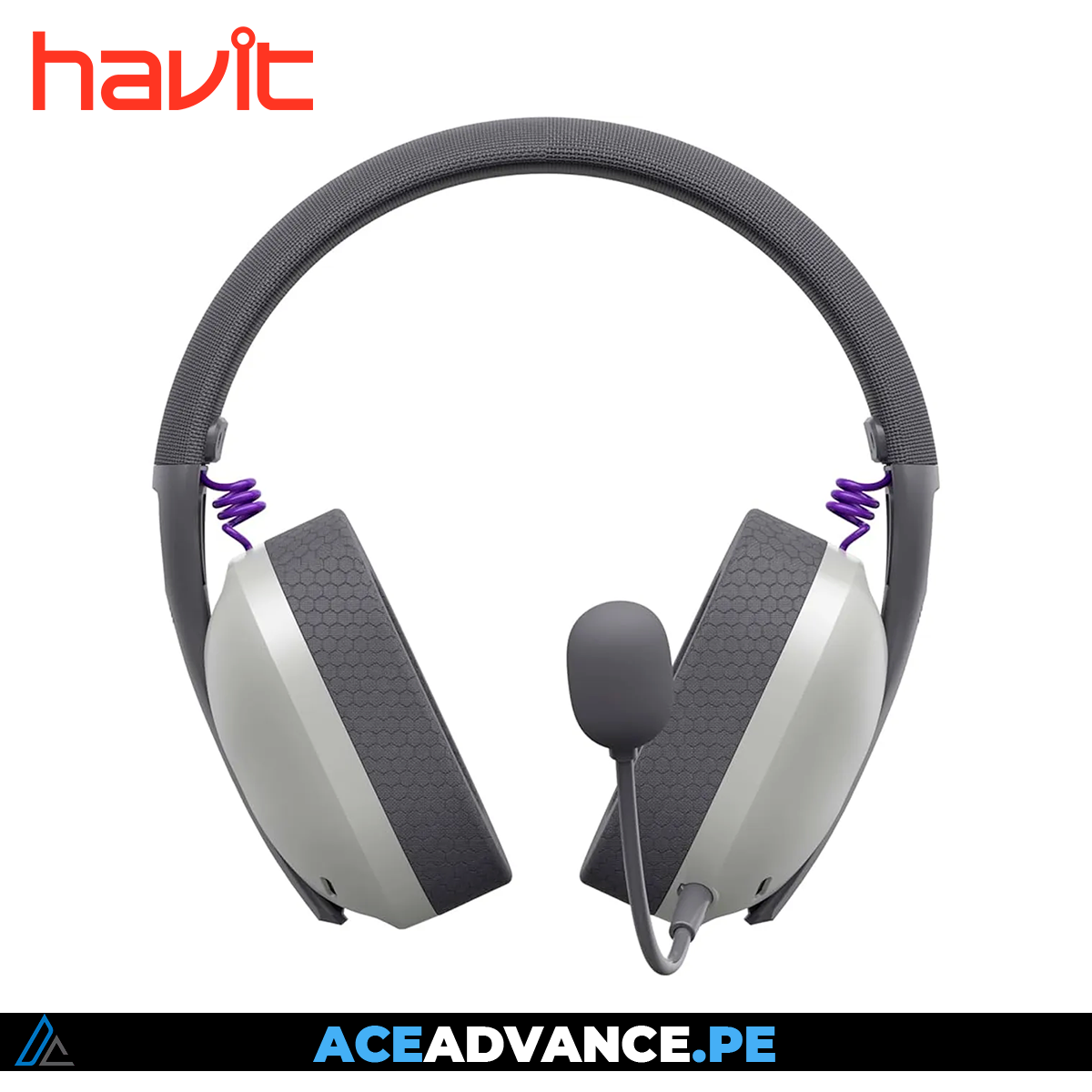 AURICULAR HAVIT GAMENOTE FUXI-H3, INALAMBRICO/BT, 7.1, GRIS