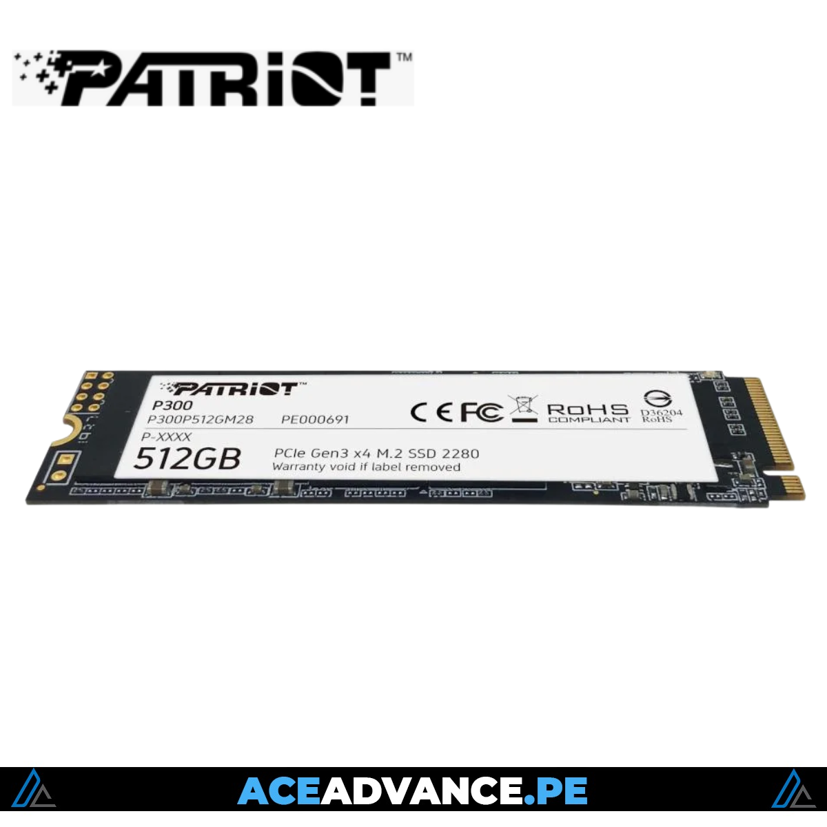 DISCO SOLIDO M.2 512GB NVME PATRIOT P300