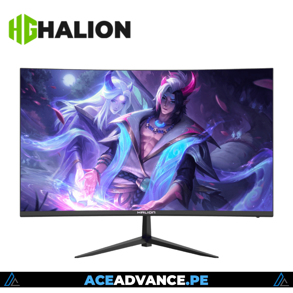 MONITOR GAMER HALION HS2405FC CURVO 24P FHD 144HZ