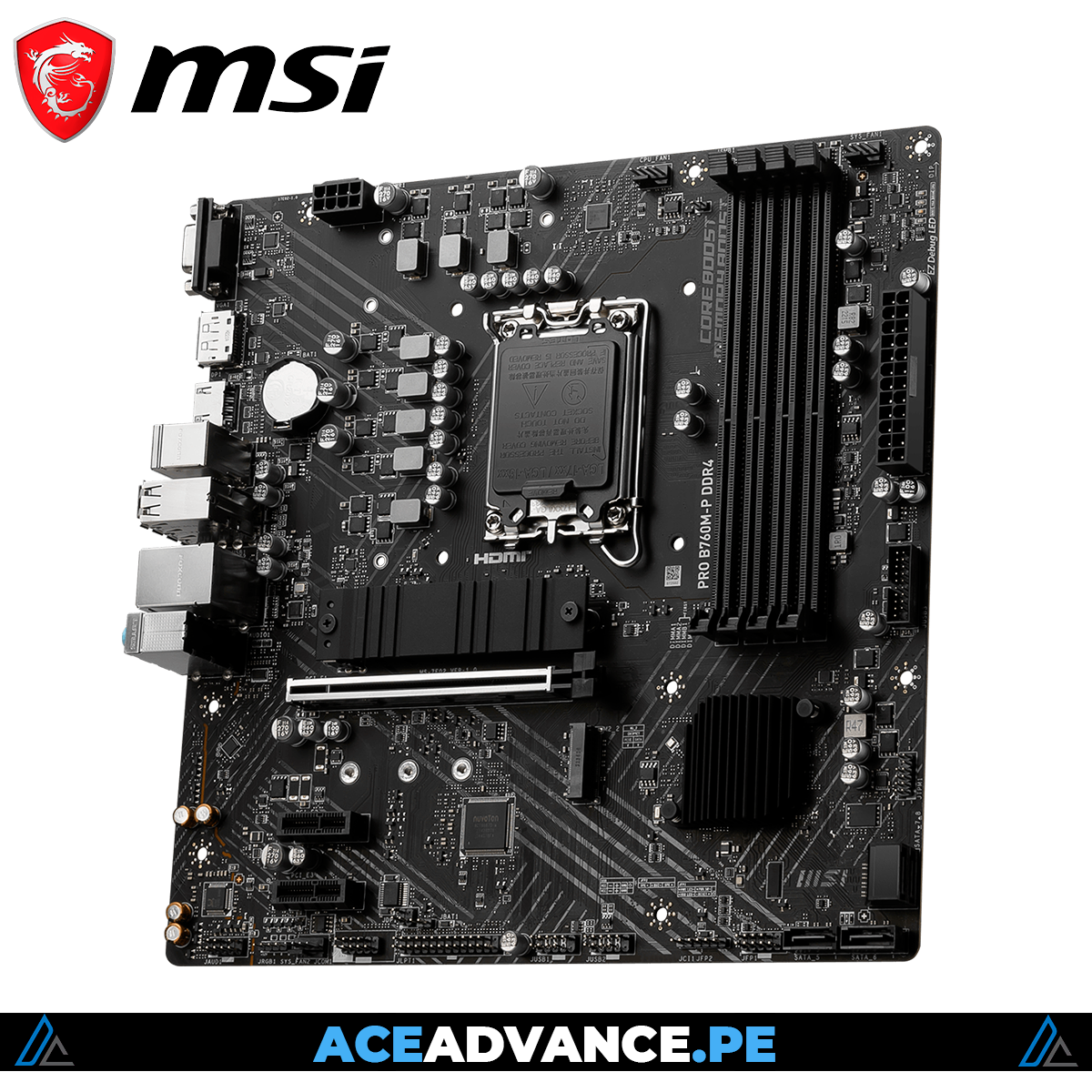 PLACA MADRE B760M MSI PRO 4 SLOTS