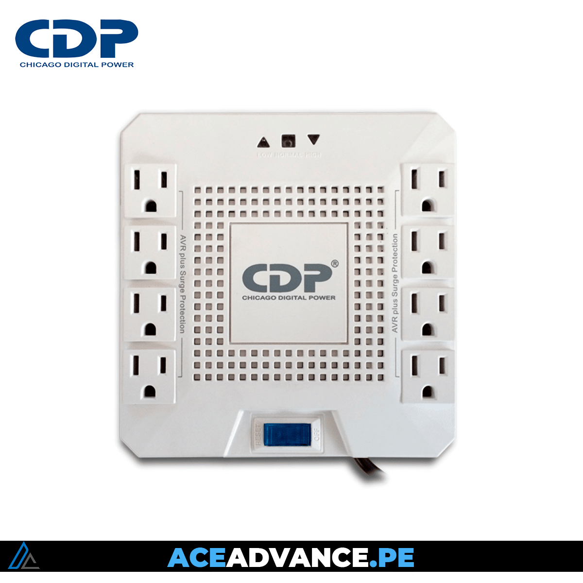 ESTABILIZADOR CDP R-AVR1808I 1800VA/1000W 8 SALIDAS — imagen 2