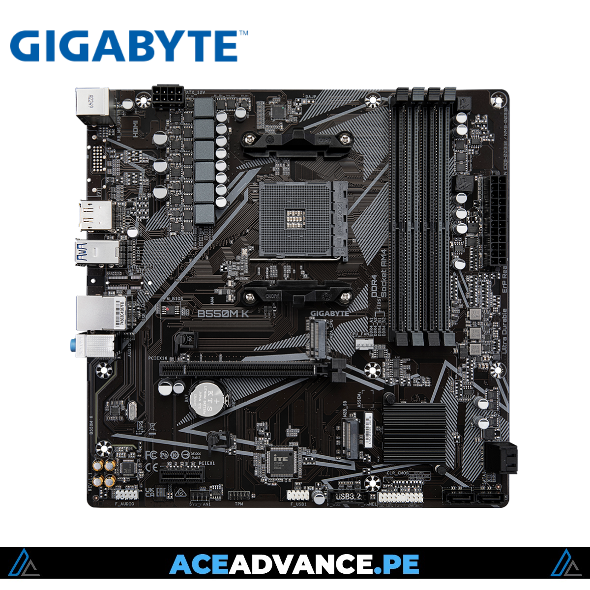 PLACA MADRE GIGABYTE B550M-K DDR4