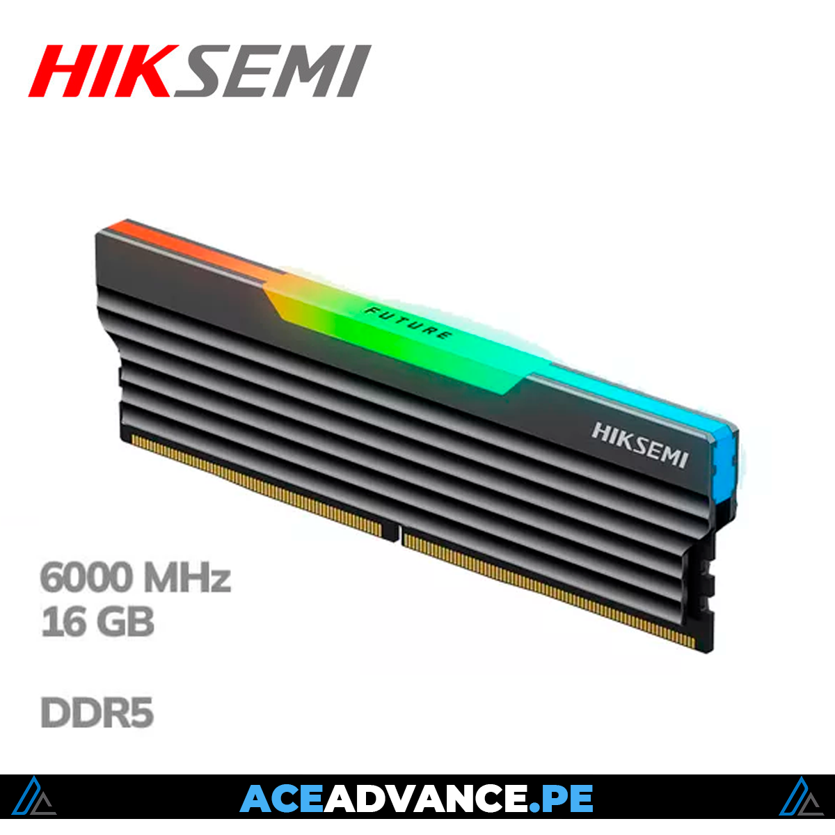 MEMORIA RAM 16GB DDR5 6000MHZ HIKSEMI FUTURE RGB