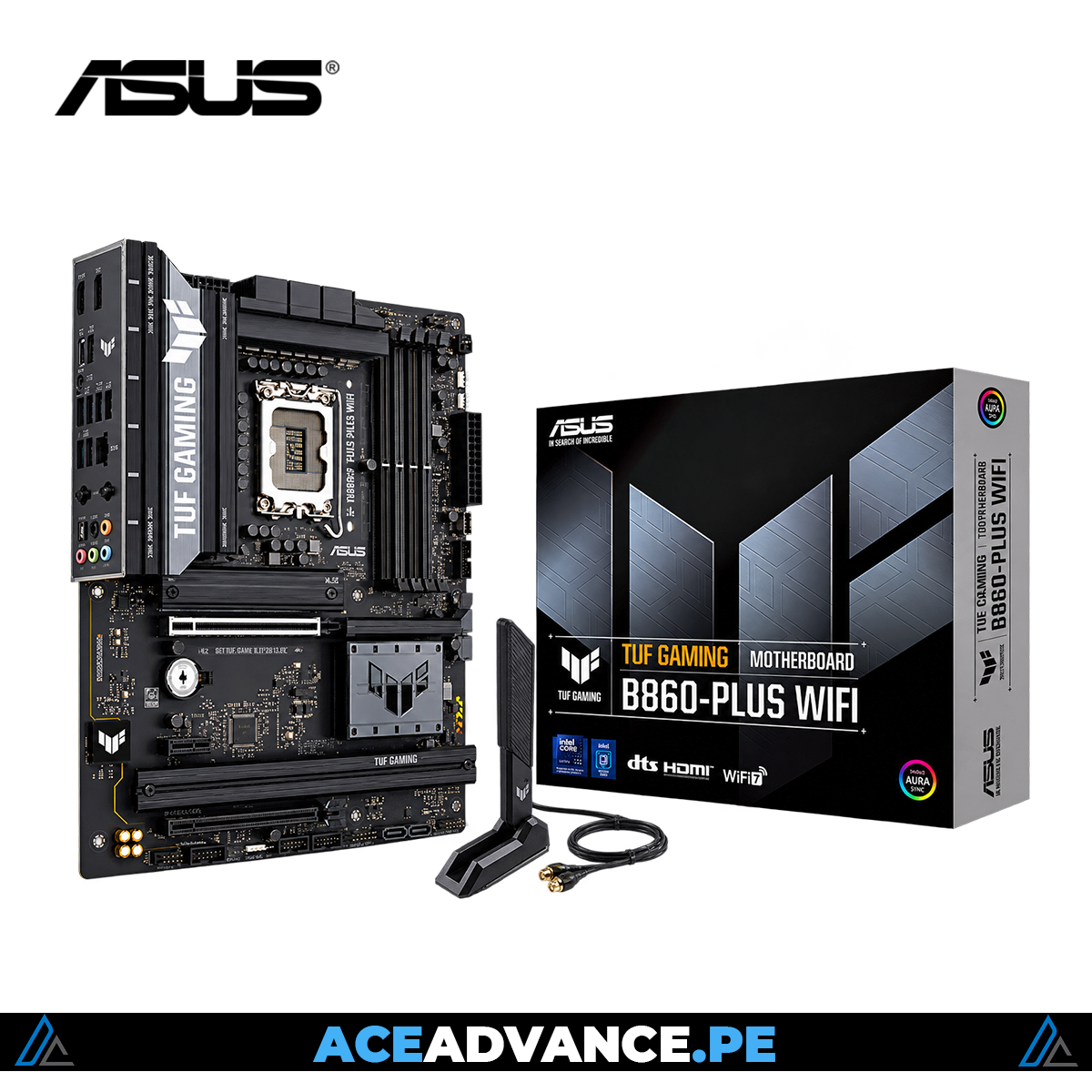 PLACA MADRE B860-PLUS ASUS TUF GAMING WIFI DDR5 LGA 1851