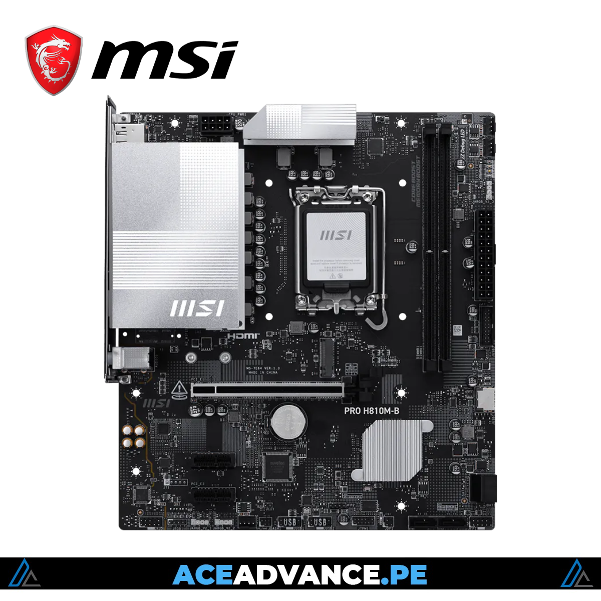 PLACA MADRE MSI PRO H810M-B D5 1851 mATX