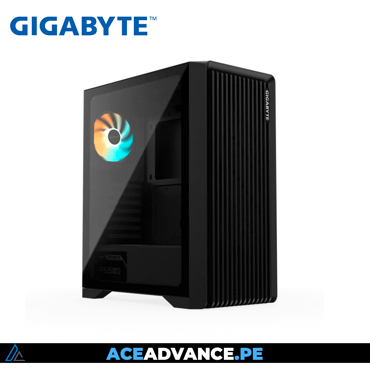 CASE GAMER GIGABYTE C103 GLASS C/F 650W 80+ GOLD — imagen 2