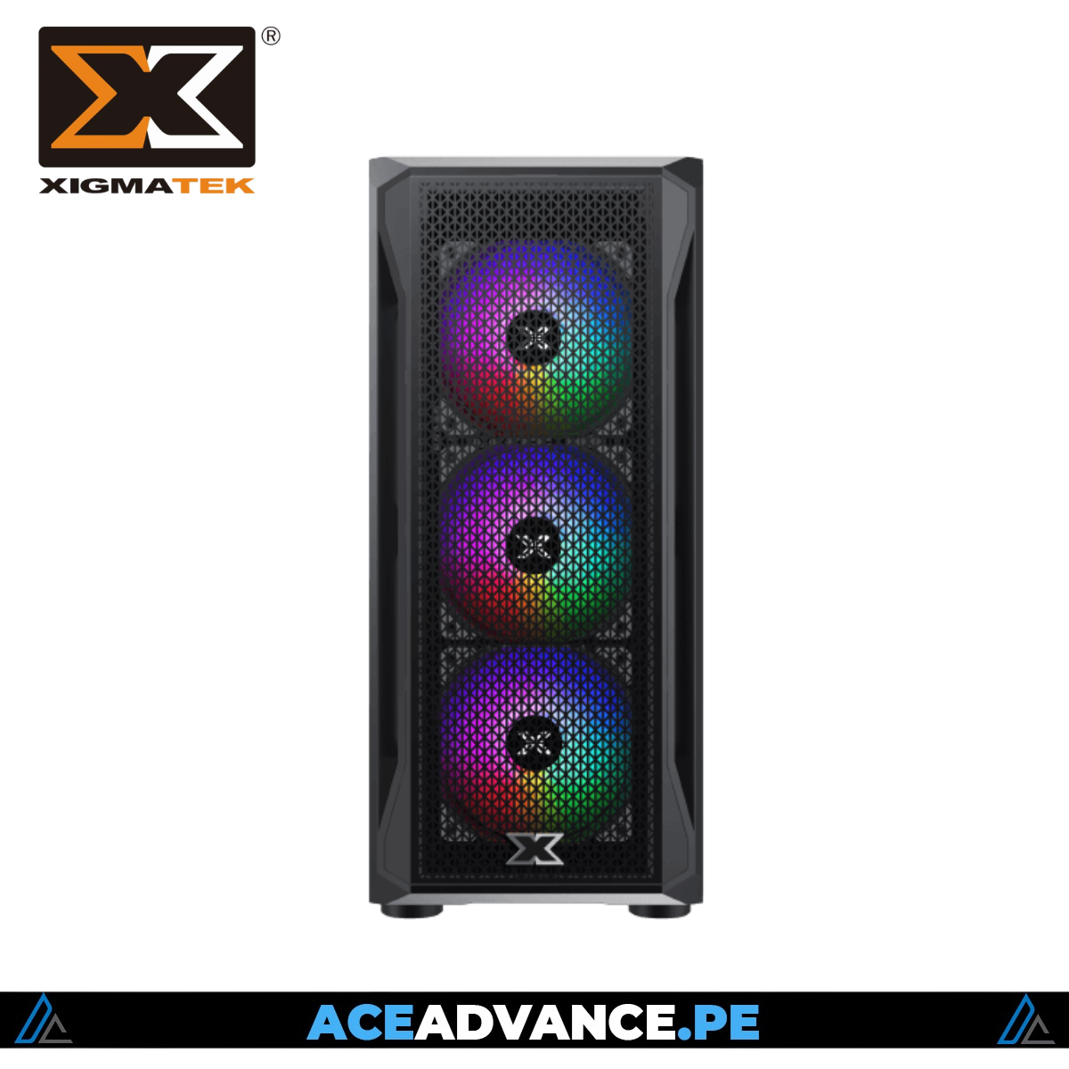 CASE GAMER 6 FAN ARGB XIGMATEK , MESH , V TEMPLADO LATERAL