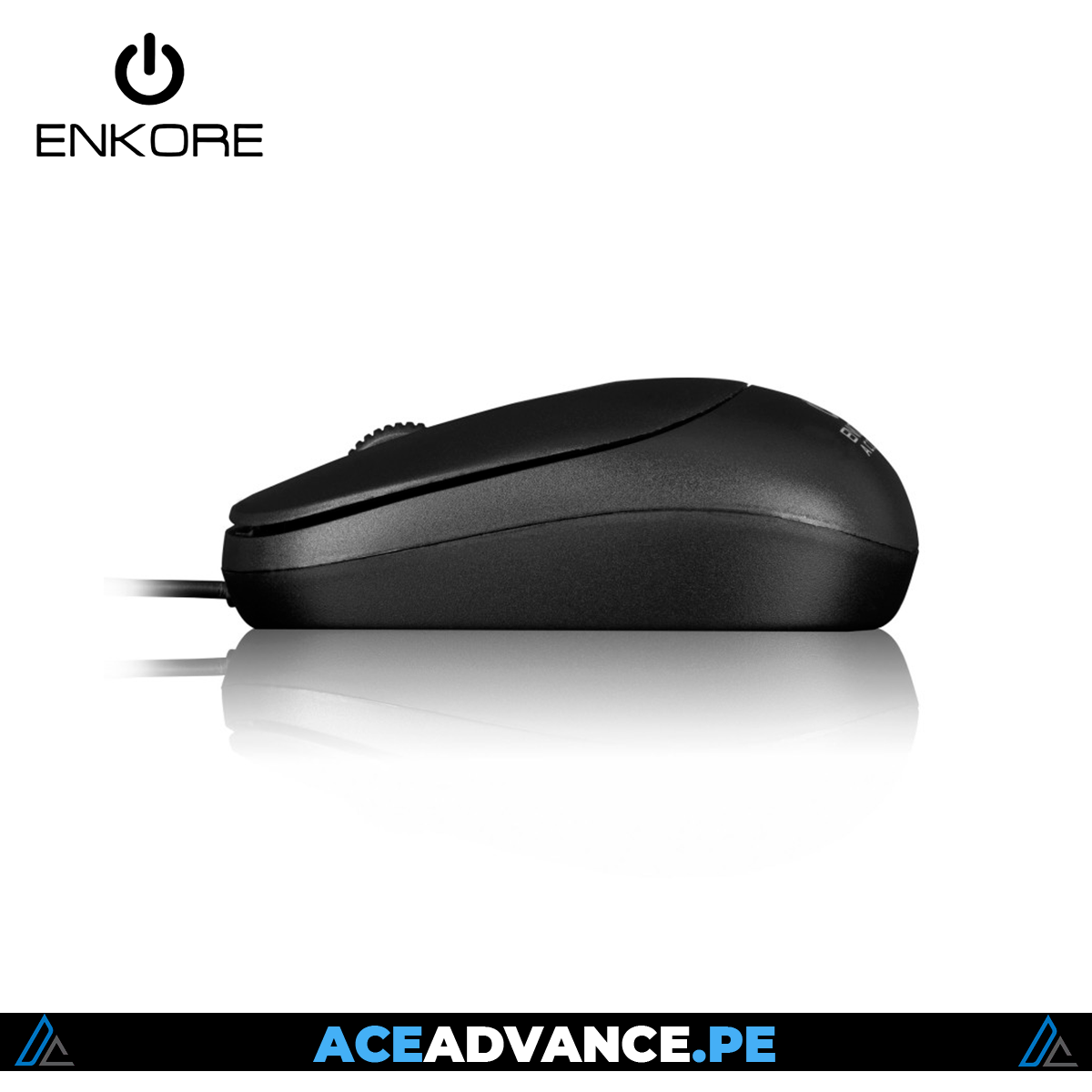 MOUSE OFICINA, ENKORE, URBAN NEGRO CON CABLE